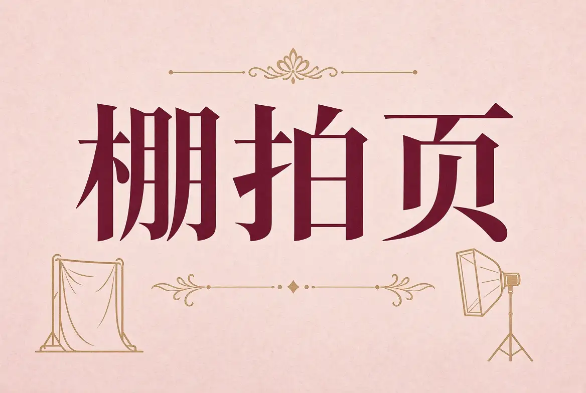棚拍页摄影内容